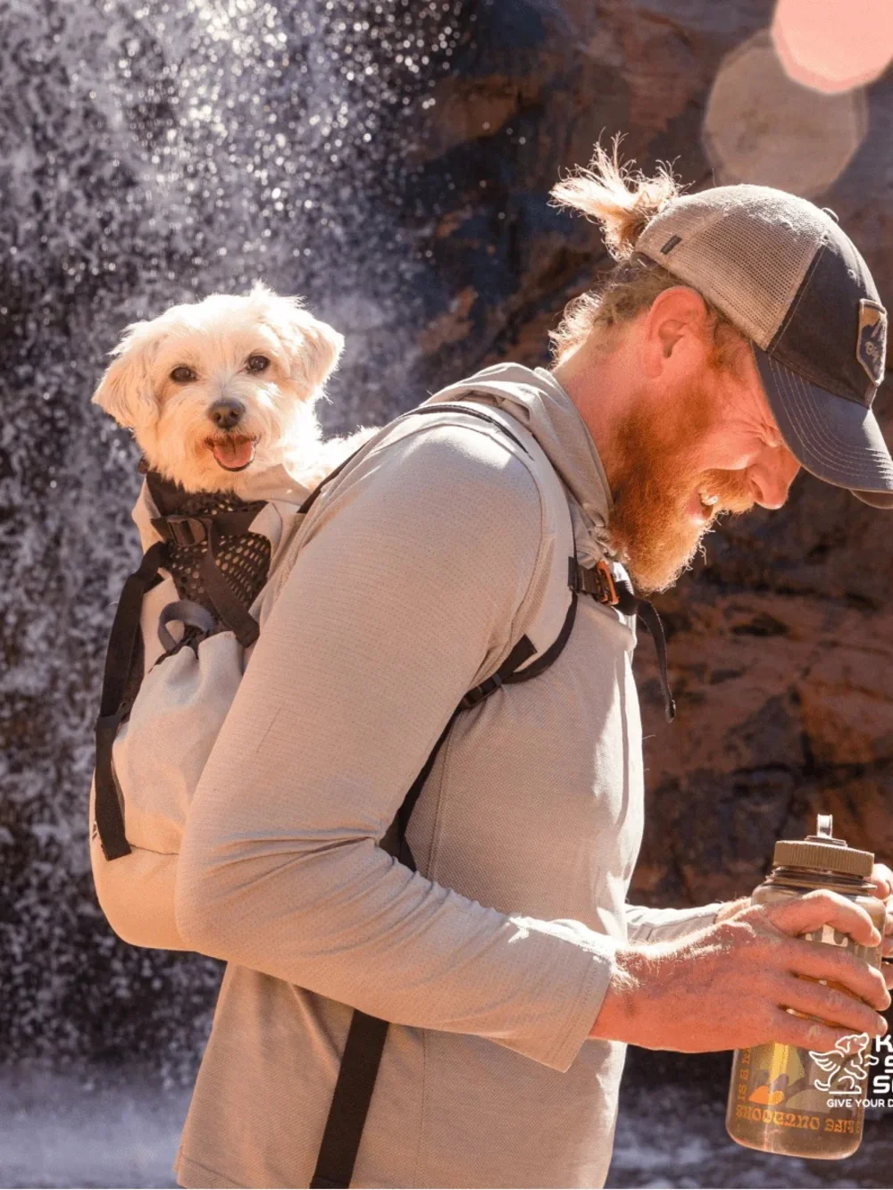 K9 Sport Sack Air 2 | Original Backpack Dog Carrier | Size Small | Light Gray